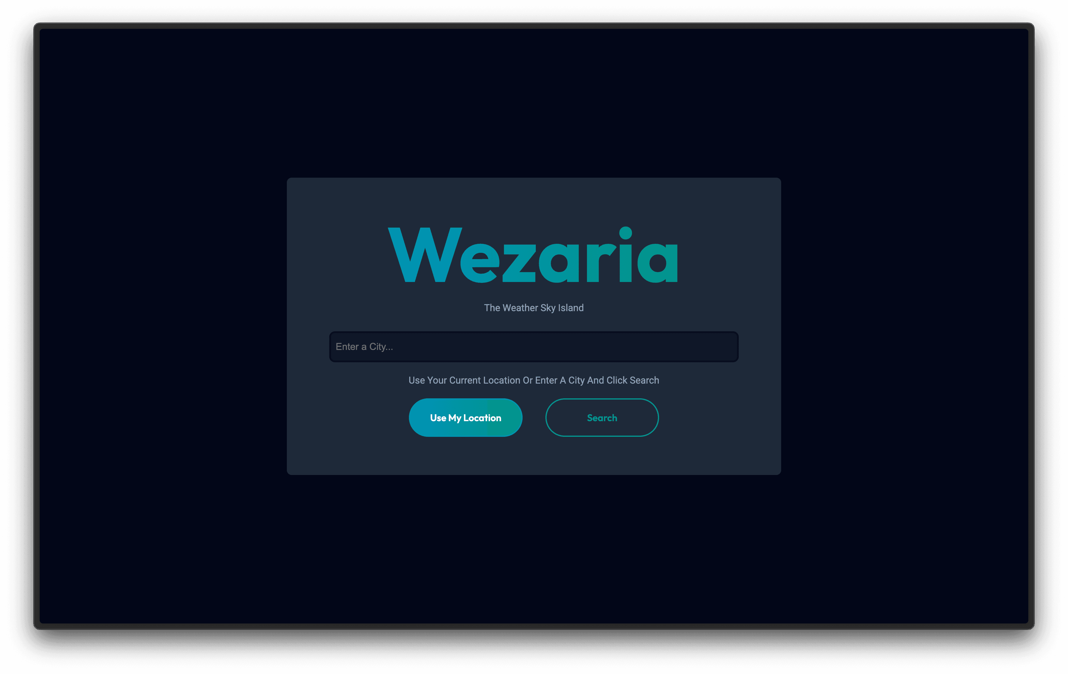 Weather App | Wezaria